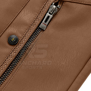 Blouson Bomber en Cuir pour Homme Style Urbain - Vêtement d'extérieur Chaud pour l'Hiver, Durable, Séchage Rapide et Respirant, Logo Frontal - Product Image 5