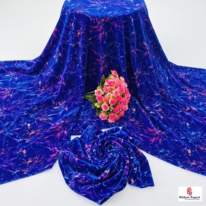 Tissu en velours imprimé multicolore de luxe, tissu de mode haut de gamme, vêtements, décoration intérieure, textile, fabricant de tissus sur mesure OEM ODM - Product Image 2
