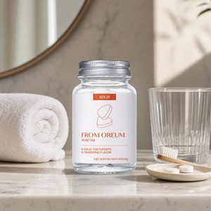 [FROM OREUM] Pasta de Dientes Sólida con Sabor a Mandarina de Jeju, 60 Tabletas, para Hoteles y Resorts, Artículos de Baño - Product Image 4
