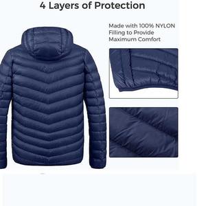 Blouson Bomber Décontracté Homme Automne Hiver Léger à Fermeture Éclair Coupe-Vent à Capuche Amovible – Vente Directe Usine Transfrontalière - Product Image 6