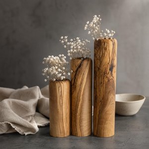 Maceta Decorativa Moderna de Bambú - Estilo Art Deco Hecha a Mano, Ecológica, Decoración para el Hogar para Flores Secas y Ocasiones de Boda - Product Image 3