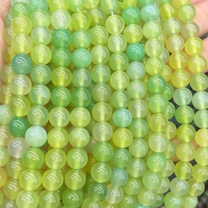 Perles en Agate Verte Naturelle en Gros, 6mm 8mm 10mm, Perles Rondes Lisses en Agate Verte Naturelle pour la Fabrication de Bijoux - Product Image 6