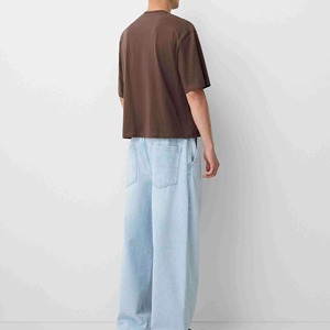 เสื้อยืดผู้ชายคอตตอน 100% มีสินค้าพร้อมส่ง ราคาขายส่ง แขนสั้น คอกลม เสื้อยืดเรียบง่าย สไตล์ลำลอง - Product Image 3