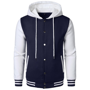 Veste de baseball varsity en coton tricoté pour garçons et filles, uniforme scolaire pour étudiants universitaires et lycéens, sweats à capuche et vestes - Product Image 5