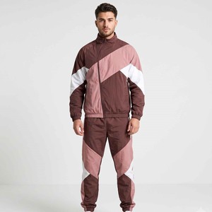 Custom Windproof Detachable Zipper Tracksuit Nylon Windbreaker <b>Jacket</b> & Jogger Pants Men's Windproof Sports Set - Product Image 1