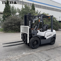 Chariot élévateur diesel 2T 2.5T 3T 3.5T 5T Euro 5 Moteur Kubota Mât durable Déplacement continu des matériaux Chariot élévateur diesel