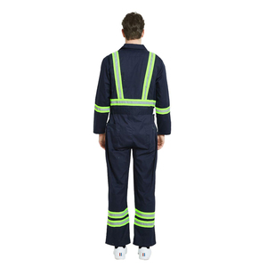 Combinaisons de sécurité haute visibilité imperméables en polyester avec poches réfléchissantes, résistance à la chaleur 800°C, pour adultes - Product Image 2
