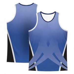 Men's Sporty Sleeveless <b>Tank</b> <b>Top</b> <b>Black</b> Yellow White Sublimation Print Quick Dry O-Neck 100% Polyester <b>Knitted</b> OEM ODM Sialkot - Product Image 4