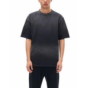 เสื้อยืดผู้ชายผ้าโพลีเอสเตอร์/คอตตอนขายส่ง สำหรับแฟชั่นลำลอง คุณภาพพรีเมียม สตรีทแวร์ ลายเรียบ - Product Image 1