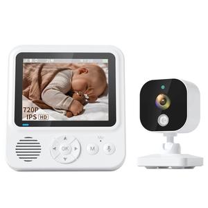 Monitor Inteligente para Bebés y Mascotas con Cámara PTZ, Pantalla de 5.0 Pulgadas, Batería de Gran Capacidad, Visión Nocturna IR, Audio Bidireccional y Música, Precio de Fábrica - Product Image 1