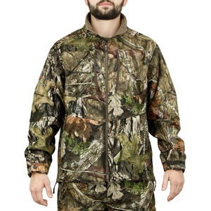 Men's Full Sleeve Camouflage Hunting Jacket Soft <b>Shell</b> Breathable Polyester Autumn Wear - Product Image 3