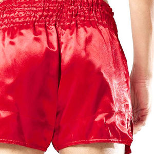 Custom Men's Muay Thai Training Shorts 100% Silk & Polyester Heat-Transfer Printed Quick Dry Breathable OEM Service - Product Image 4