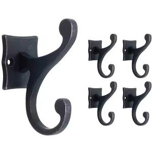 Ganchos de pared metálicos de primera calidad, perchero para colgar abrigos, sombreros y bolsos, organizador para la entrada, dormitorio, baño, cocina, almacenamiento y exhibición. - Product Image 3