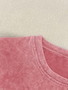 Oem Wholesale Front Knitted <b>Vintage</b> Washed <b>Graphic</b> T Shirt Unisex Retro Print Oversized Streetwear Cotton Casual Summer <b>Tee</b> - Product Image 3