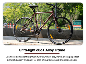 Bicicletta da Strada JOYKIE HILAND 700C in Lega di Alluminio, 7 Velocità, Freni a Disco, Cambio <span class=keywords><strong>STI</strong></span>, Cerchi in Lega, 85% SKD, Bicicletta all'Ingrosso - Product Image 2