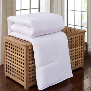 Couette en polyester tissé blanc uni, moderne, lavable, ensemble de 4 pièces pour mariage, usage domestique - Product Image 3