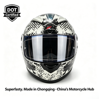 Casque de moto intégral Superfasty A01, nouvelle version, haute qualité, ABS, homologué DOT, étanche, à libération rapide, visière transparente, garantie 1 an, toutes les versions