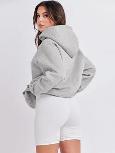High Quality <b>Red</b> Cotton French Terry Oversize Hoodie for Men Sublimation Drop Shoulder Plain Blank Thick Fleece for Winter - Product Image 5