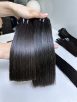 Soldes de 30 $/Kilo!!! Cheveux naturels noirs ondulés de couleur trame 100% cheveux humains vietnamiens bruts pas d'enchevêtrement pas de perte de gros