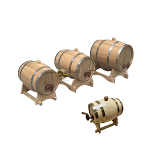 VIETCHOICE Baril à vin en bois de haute qualité, design vintage, écologique, pour service à vin - Product Image 4
