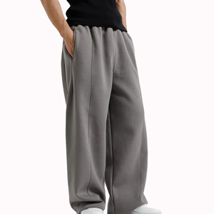 Pantalon de survêtement homme surdimensionné, coupe ample, coupe large, personnalisé, délavé à l'acide, 380 g/m², uni - Product Image 1