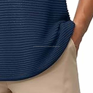 Débardeur de sport décontracté à séchage rapide pour hommes, débardeur d'entraînement athlétique, nouveau logo personnalisé de haute qualité - Product Image 4