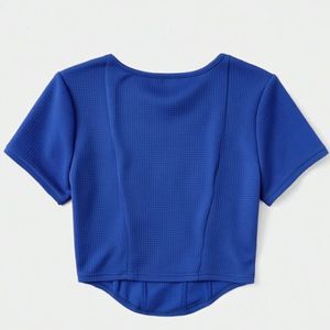 Top corto sin costuras para mujer con logotipo personalizado OEM, top corto barato de manga corta para mujer, vestido de verano para mujer al por mayor de Bangladesh - Product Image 4