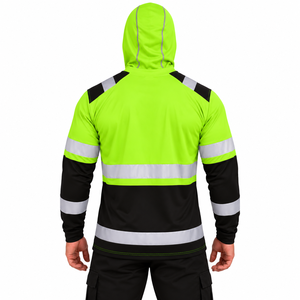 Custom Men Reflective Fishing Wear Hoodie High Visibility UPF 50 Sun Protection <b>Shirt</b> <b>Face</b> Gaiter Hooded Custom Fishing Hoodie - Product Image 2