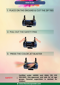 Pistola de Polvo de Color de Doble Chorro al por Mayor, 4 kg, Cilindro Ecológico, Seguro para la Piel, No Tóxico, Graduación de Color de Precisión, Acción de Gracias - Product Image 4