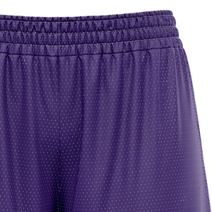 Shorts de basketball en maille tricotée pour hommes, séchage rapide, respirant, entraînement athlétique, taille mi-haute élastique, logo avant, vêtements de sport - Product Image 5