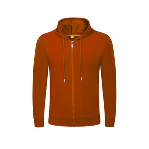 Mens Zipper Hoodies Cotton Fleece Full Zip <b>Sweatshirt</b> Adjustable Hood Soft Warm Casual Everyday Wear - Product Image 6