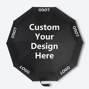 Factory Custom Logo Modern Pongee Manual Foldable <b>Large</b> Size <b>Umbrella</b> With UV Protection for Adults-Business Gifts - Product Image 4