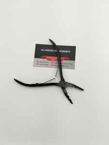 Pince à deux trous de qualité supérieure, couleur plasma noir, pour extensions de cheveux, logo personnalisé, prix de gros, AL FARDAN INSTRUMENTS - Product Image 5