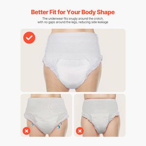 Pannolini Assorbenti per Incontinenza Adulti Usa e Getta, Pull-up per Uomini e Donne, Taglie XL XXL, Realizzati in Giappone con Materiale in Cotone - Product Image 6