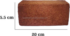 COCO Coir อัดแน่น5กก. บล็อกสำหรับการทำสวนอินทรีย์การสนับสนุนรากพืชและการใช้ทางการเกษตรอย่างยั่งยืน