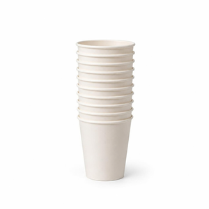 Gobelets en papier blanc à paroi simple de 20 oz, jetables, écologiques, biodégradables, avec revêtement PE, pour boissons chaudes, café, thé - Product Image 3