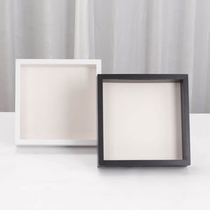 Factory Wholesale Customized Wood <b>Frame</b> Display Case with Letter Stickers Photo <b>Frames</b> of Various Sizes for <b>Shadow</b> <b>Box</b> Displays - Product Image 2