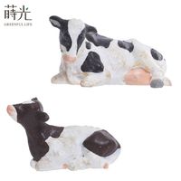 [2.9] Vaches Terrarium Accessoires Figurines en résine miniatures Décor de jardin