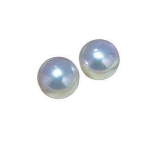 Boucles d'oreilles en perles d'eau douce blanches de 11-12 mm, luxe, argent pur S925, forte luminosité, légères imperfections, pour femmes - Product Image 5