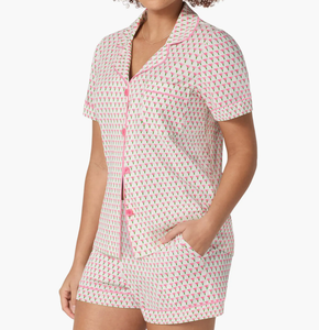 High Quality 100% <strong>Cotton</strong> <strong>Gauze</strong> <strong>Women's</strong> Short Sleeve <strong>t-shirt</strong> and Shorts Set Hot Sale Night suit Style Summer Two Pieces Set OEM - Product Image 1