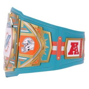 Ceinture de championnat des Dolphins de Miami inspirée des Bengals, personnalisée pour la lutte professionnelle, ceinture de titre de haute qualité et de poids lourd - Product Image 5