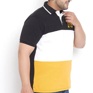 Polo piqué noir à manches courtes pour homme, couleur unie, tissu tricoté décontracté, coupe classique, en promotion - Product Image 5