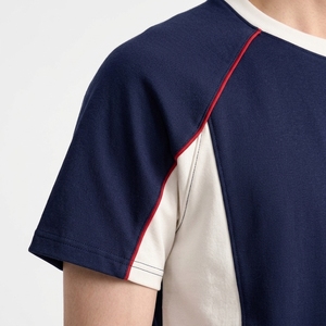 Conjunto de Camiseta y Pantalones Cortos para Hombre, Premium, Poliéster/Algodón, Bloques de Color, 220GSM, Secado Rápido, Transpirable, Corte Regular, Personalizable - Product Image 4
