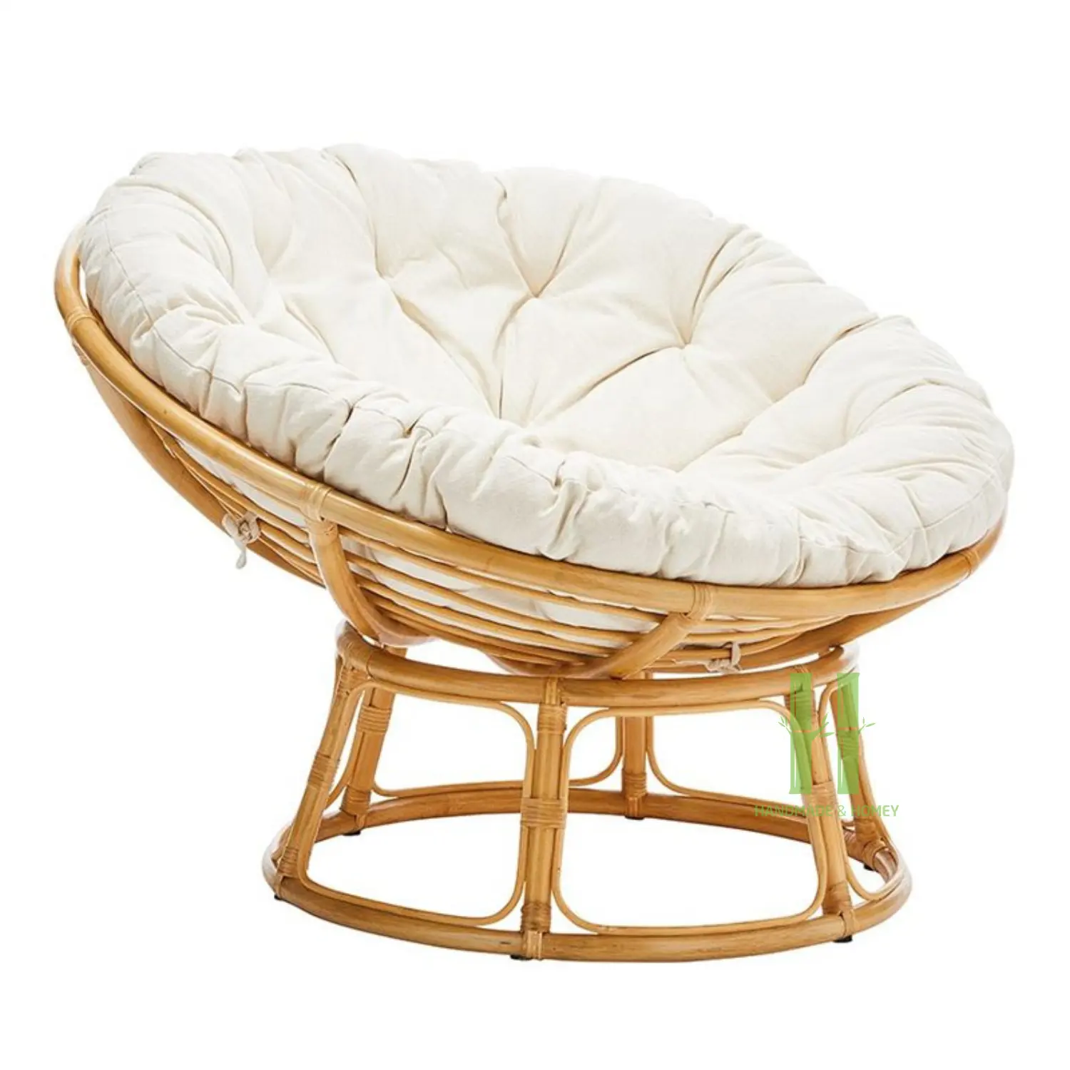 Sedia rotonda moderna in Rattan Papasan sedie a sdraio rilassanti per soggiorno camera da letto varietà di colori pacchetto personalizzato in Vietnam