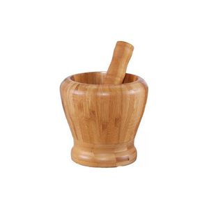 Strong Wooden Mortar And Pestle Set For <b>Grinding</b> Dry Spices Herbs Seeds And Preparing Fresh Masala - Product Image 6
