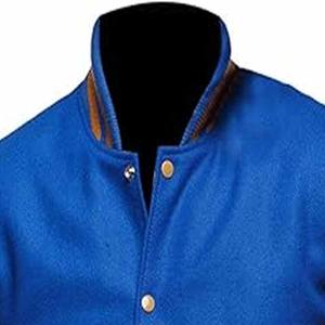 Vestes de baseball à manches longues, design OEM, vente en gros, dernières créations, vestes varsity unies - Product Image 2