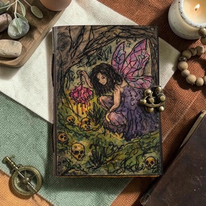 Diario Personalizado de Cuero de Búfalo con 200 Hojas de Herb Heritage, Libro de Sombras, Brujería, Grimorio, Libro de Hechizos, Wicca - Product Image 6