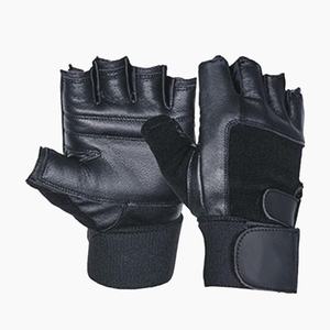 Nuevos Guantes Deportivos Unisex de Cuero, Medios Dedos, Duraderos, con Correa Ajustable para la Muñeca y Antideslizantes para Levantamiento de Pesas en el Gimnasio - Product Image 2
