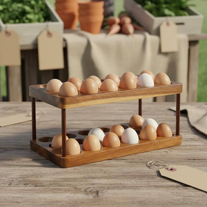 Elegant High Quality Wooden <b>egg</b> Rack with premium Design <b>Eco</b>-Friendly Item for home and kitchen - Product Image 1