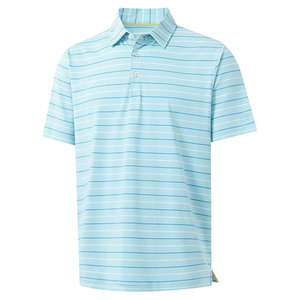 Polo pour homme tendance et décontracté, bleu ciel, de haute qualité, nouvelle arrivée, meilleur design, doux, respirant, léger, logo personnalisé - Product Image 1